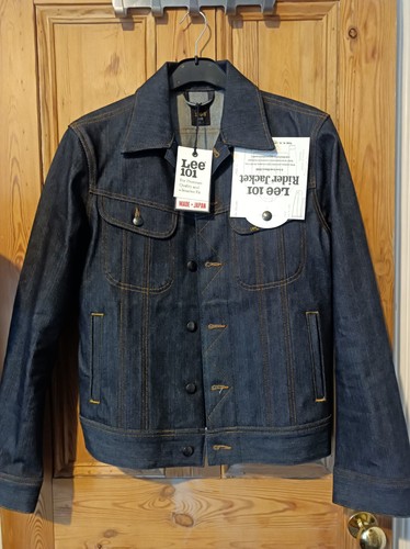 Lee raw denim 101 rider - denim,